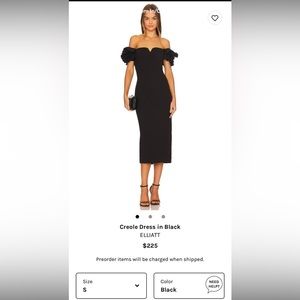 ELLIATT Creole Dress black